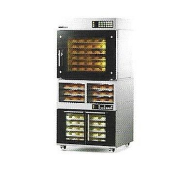 Electric oven with fermentation box