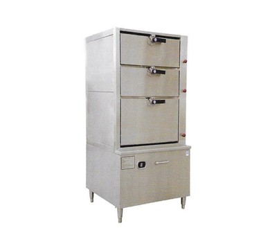 Electromagnetic three-door steam cabinet